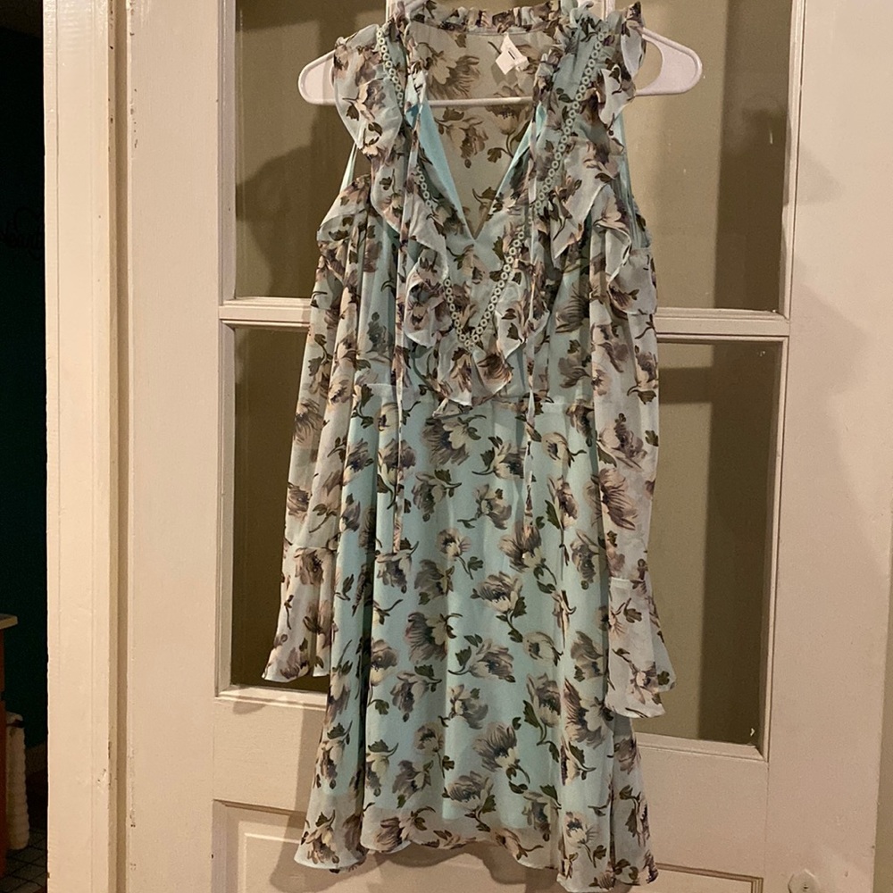 SMALL light blue boutique dress